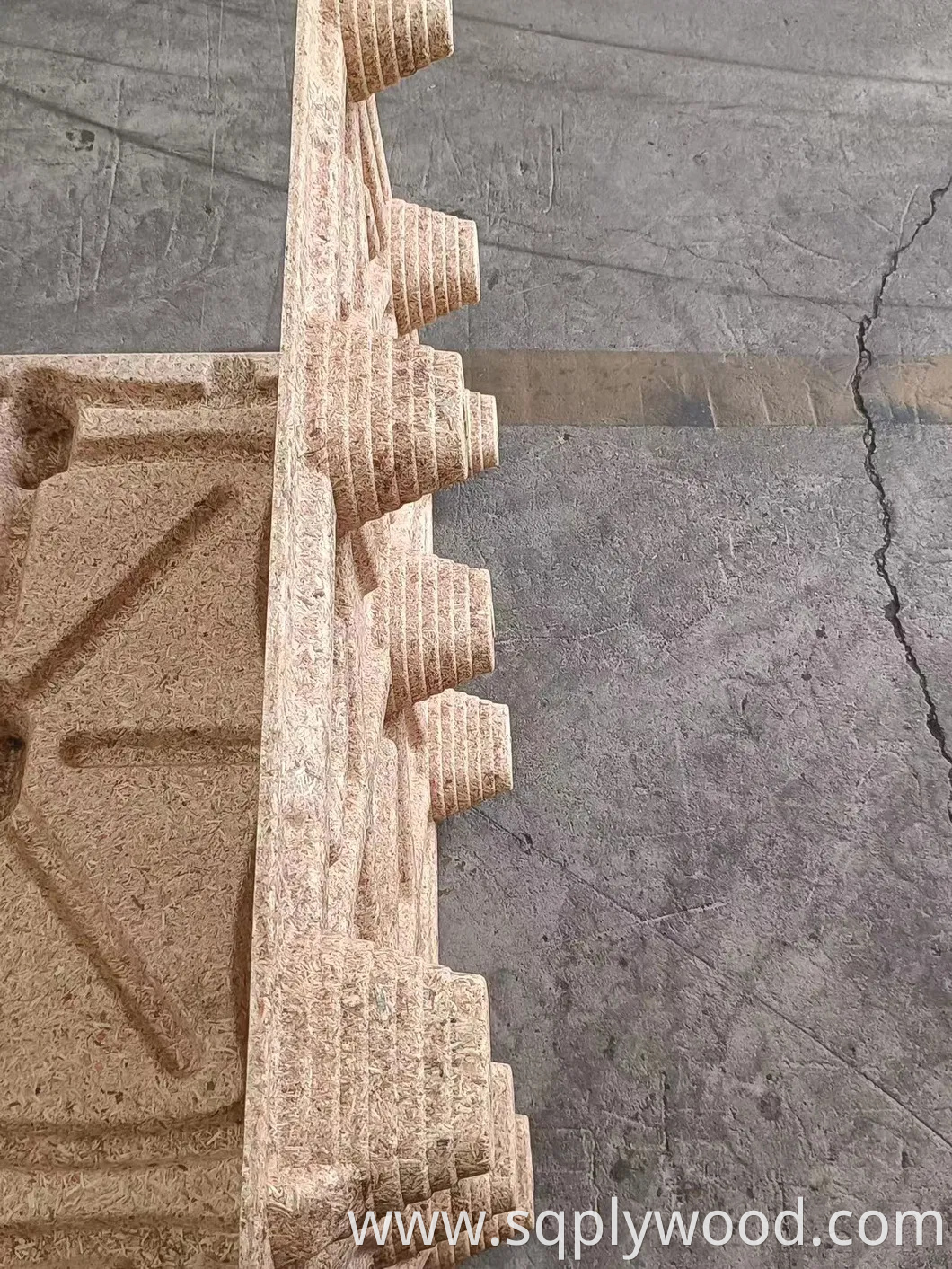 Nestable and 80% Space Saving Compressed Wood Chip Pallets